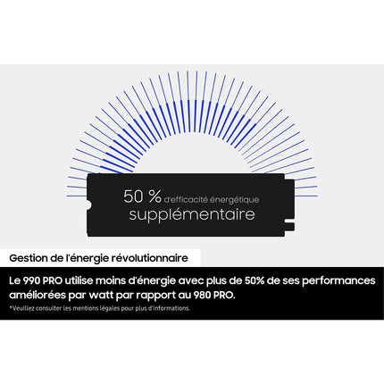 Disque dur SSD interne SAMSUNG 1To 990 Pro avec dissipateur