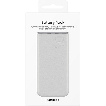Batterie externe SAMSUNG 10000 mAh Ultra rapide USBC 25W Beige