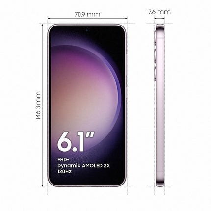 Smartphone SAMSUNG Galaxy S23 Lavande 256Go 5G Reconditionné