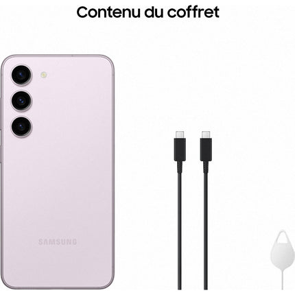 Smartphone SAMSUNG Galaxy S23 Lavande 256Go 5G Reconditionné