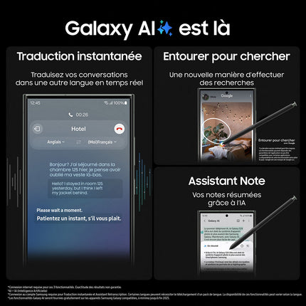 Smartphone SAMSUNG Galaxy S23 Ultra Lavande 256Go 5G Reconditionné