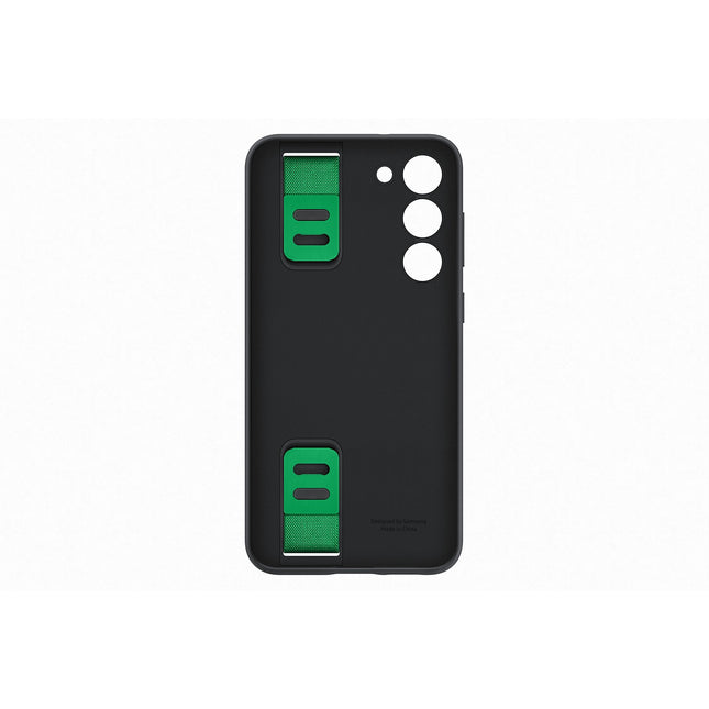 Coque SAMSUNG S23+ Silicone avec laniere Noir