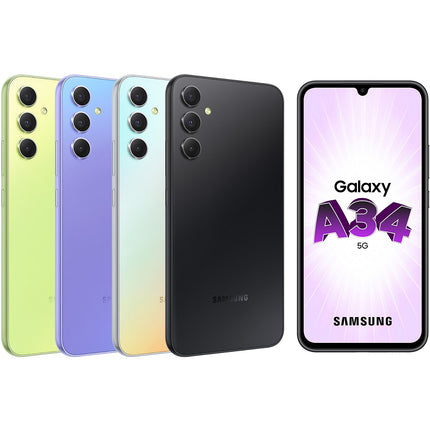 Smartphone SAMSUNG Galaxy A34 Argenté 128Go 5G Reconditionné