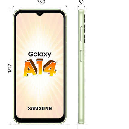 Smartphone SAMSUNG Galaxy A14 Lime 64Go 4G Reconditionné