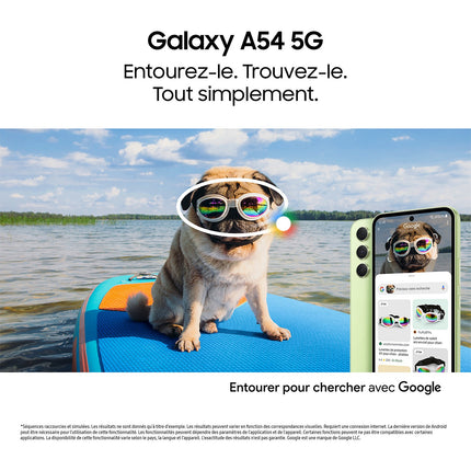 Smartphone SAMSUNG Galaxy A54 Lime 128Go 5G Reconditionné