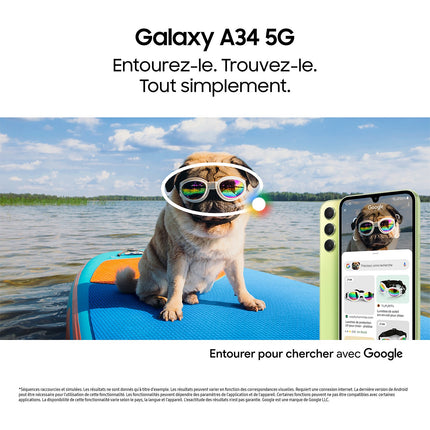Smartphone SAMSUNG Galaxy A34 Gris 256Go 5G Reconditionné