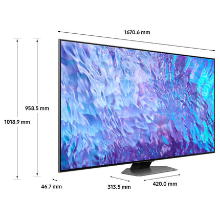 TV QLED SAMSUNG TQ75Q80C Reconditionné