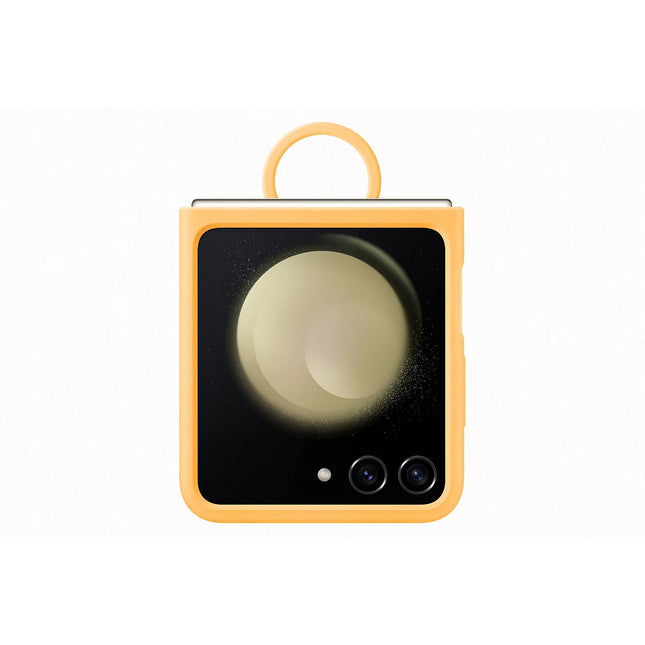 Coque SAMSUNG Z Flip 5 avec anneau sillicone Abricot