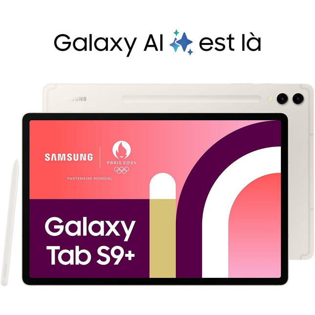 Tablette Android SAMSUNG Galaxy Tab S9+ 12.4 Wifi 256Go Crème Reconditionné