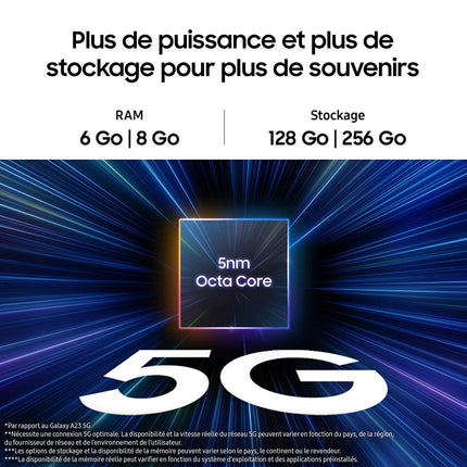 Smartphone SAMSUNG Galaxy A25 Bleu nuit 128Go 5G Reconditionné