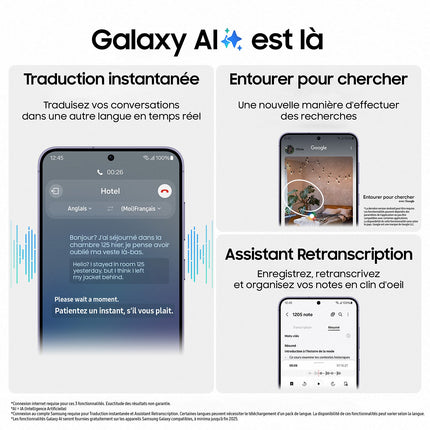 Smartphone SAMSUNG Galaxy S24 Crème 256Go Reconditionné