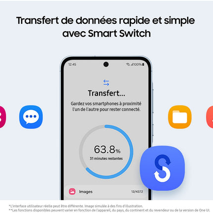 Smartphone SAMSUNG Galaxy A55 Bleu 128Go 5G Reconditionné