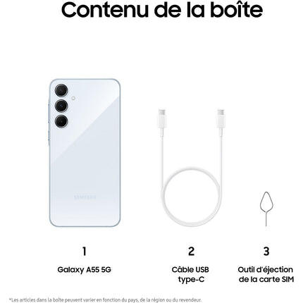 Smartphone SAMSUNG Galaxy A55 Bleu 128Go 5G Reconditionné
