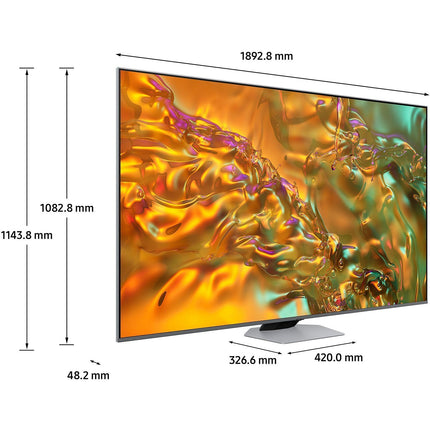 TV QLED SAMSUNG TQ85Q80D 4K UHD AI Smart TV