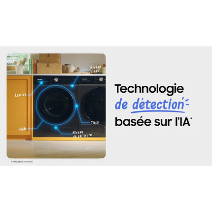 Lave linge hublot SAMSUNG WW11DG5B25AB Bespoke AI