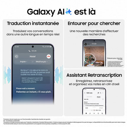 Smartphone SAMSUNG Galaxy S24 Noir EE 256Go