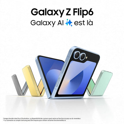 Smartphone SAMSUNG Galaxy Z Flip6 Bleu 256Go Reconditionné