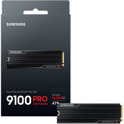 Disque dur SSD interne SAMSUNG 4To 9100 PRO avec dissipateur NVMe M.2