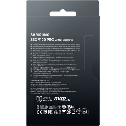 Disque dur SSD interne SAMSUNG 1To 9100 PRO avec dissipateur NVMe M.2