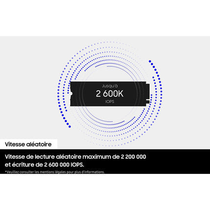 Disque dur SSD interne SAMSUNG 2To 9100 PRO NVMe M.2