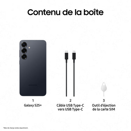 Smartphone SAMSUNG Galaxy S25 5G 128Go Noir Absolu