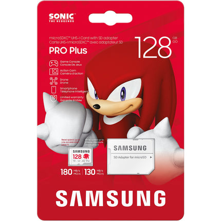 Carte Micro SD SAMSUNG 128 go PRO PLUS SONIC