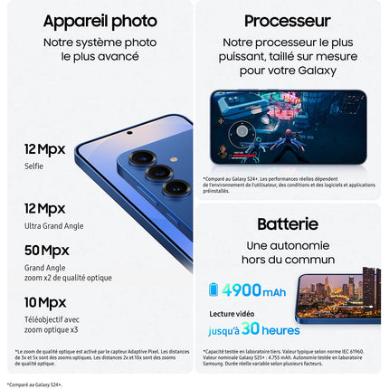 Smartphone SAMSUNG Galaxy S25+ 5G 256Go Bleu clair