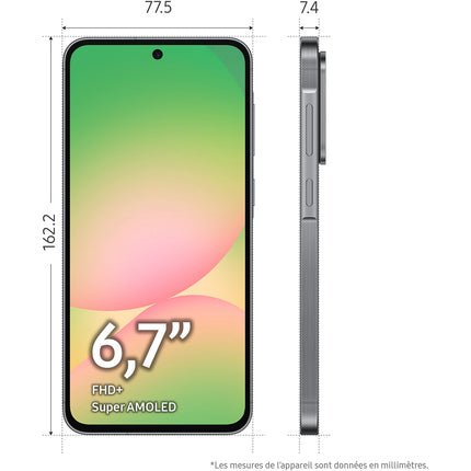 Smartphone SAMSUNG Galaxy A56 Graphite 256Go 5G