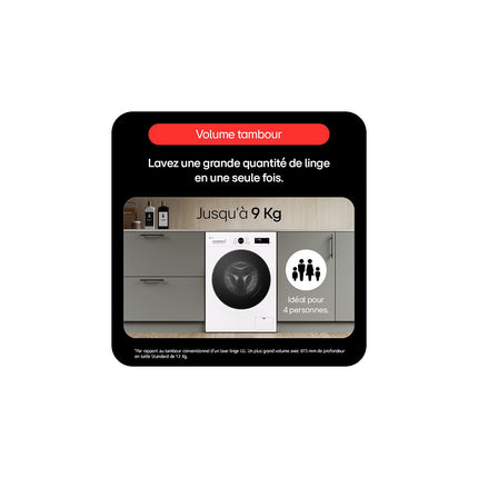 Lave linge hublot LG F94B16WHS