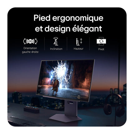 Ecran PC Gamer LG 27GX790A 27" QHD 480Hz OLED HDR True Black 400 HDMI 2.1 AMD FreeSync & G-Sync