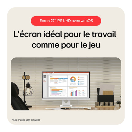 Ecran LG 27U731SA-W.AEU Smart Monitor IPS 27''