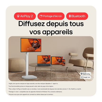 Ecran PC 4K LG 32U889SA-W.AE Smart Monitor32'' IPS