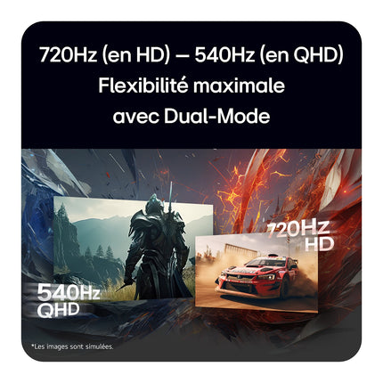 Ecran PC Gamer LG UltraGear 27GX790B 27'' QHD 540Hz OLED 0,02 ms HDR