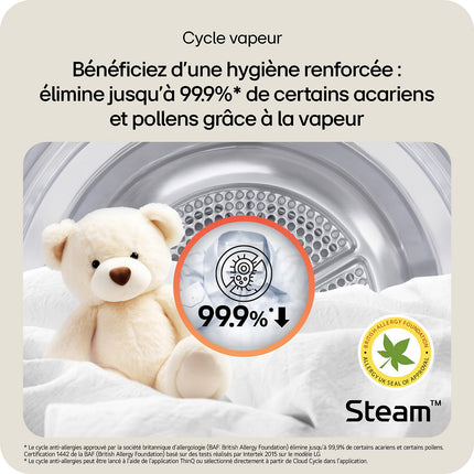 Lave linge séchant hublot LG F214WT8WH WashTower