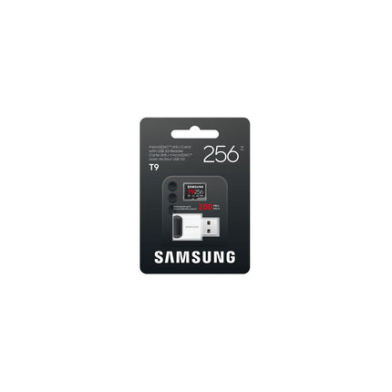 Carte Micro SD SAMSUNG T9 256G avec Lecteur U3 V30 A2 Classe 10