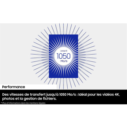 Disque dur SSD externe SAMSUNG 2To T7 Resurrected
