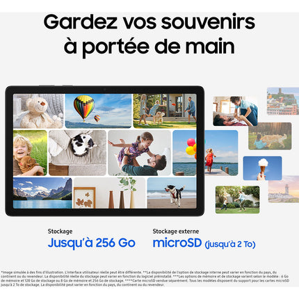 Tablette Android SAMSUNG Galaxy Tab A11+ 5G 256Go Gris