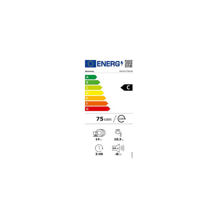 Lave vaisselle encastrable SAMSUNG DW70H73WCB0U1