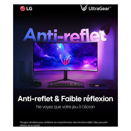 Ecran PC Gamer LG ULTRAGEAR 45GR95QE-B Incurvé 45'' OLED Reconditionné