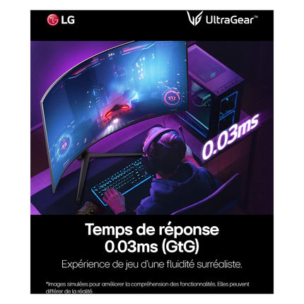 Ecran PC Gamer LG ULTRAGEAR 45GR95QE-B Incurvé 45'' OLED Reconditionné