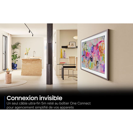 TV QLED SAMSUNG The Frame TQ65LS03HA (2026) 65" (163 cm) 4K - Mode art (effet tableau), boîtier déporté, anti-reflet