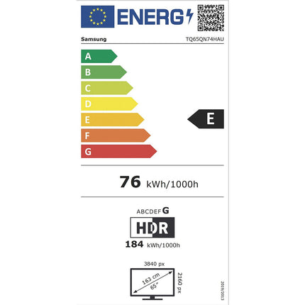TV Mini LED SAMSUNG TQ65QN74H (2026) 65" (163 cm) 4K - Smart TV, NeoQLED (contrastes intenses)