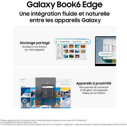 Ordinateur portable SAMSUNG Galaxy Book6 Edge 16' X2 Elite 16Go 512Go