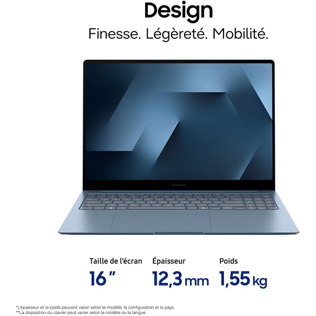 Ordinateur portable SAMSUNG Galaxy Book6 Edge 16' X2 Elite 16Go 512Go