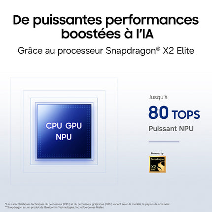 Ordinateur portable SAMSUNG Galaxy Book6 Edge 16' X2 Elite 16Go 512Go