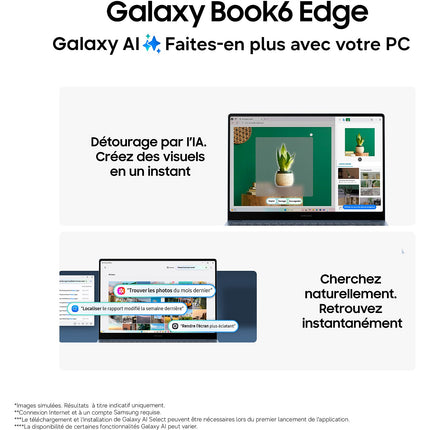 Ordinateur portable SAMSUNG Galaxy Book6 Edge 16' X2 Elite 16Go 512Go