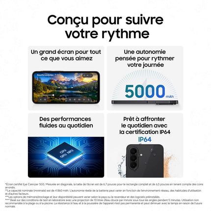 Smartphone SAMSUNG Galaxy A27 5G Noir 128 Go
