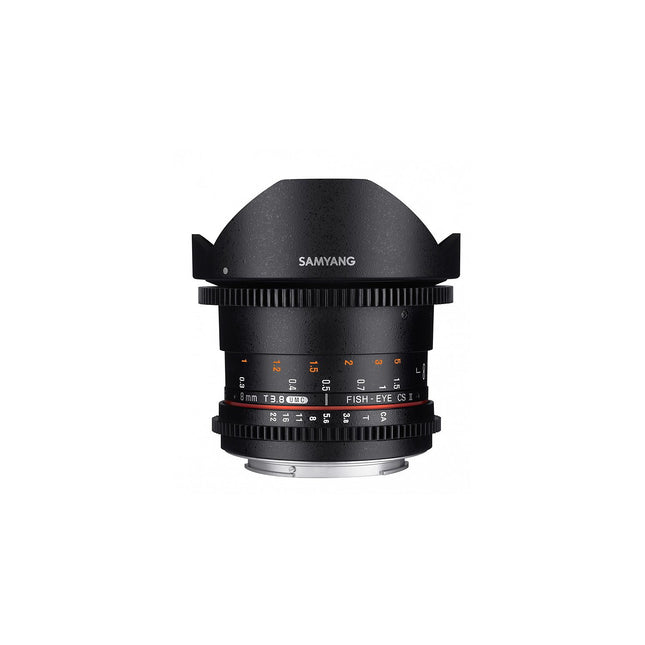 Objectif pour Reflex SAMYANG 8mm T3.8 Fisheye CS II VDSLR II Canon