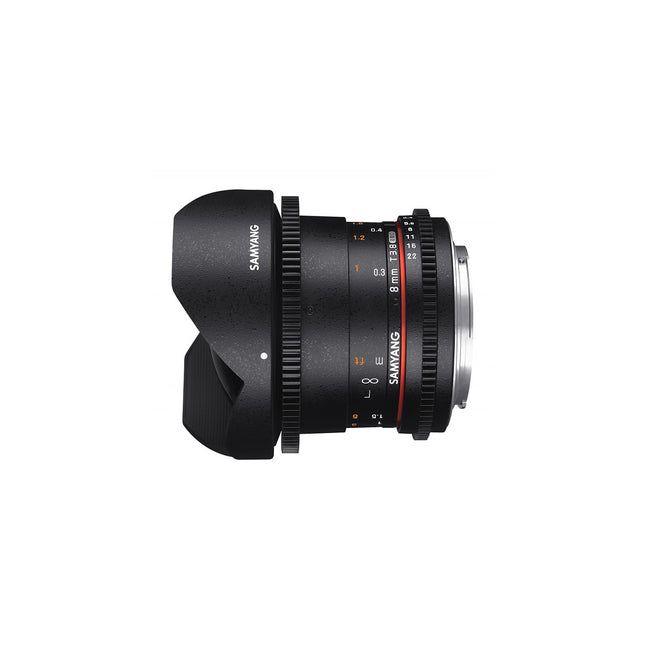 Objectif pour Reflex SAMYANG 8mm T3.8 Fisheye CS II VDSLR II Canon
