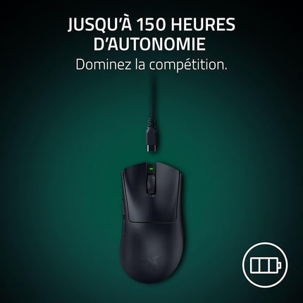 Souris Gamer Sans Fil RAZER DEATHADDER V4 PRO NOIR